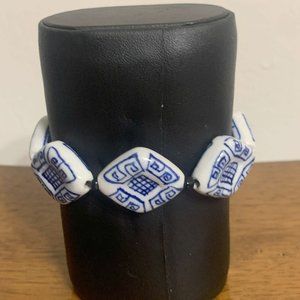 Cobalt Moon Blue Porcelain Bracelets